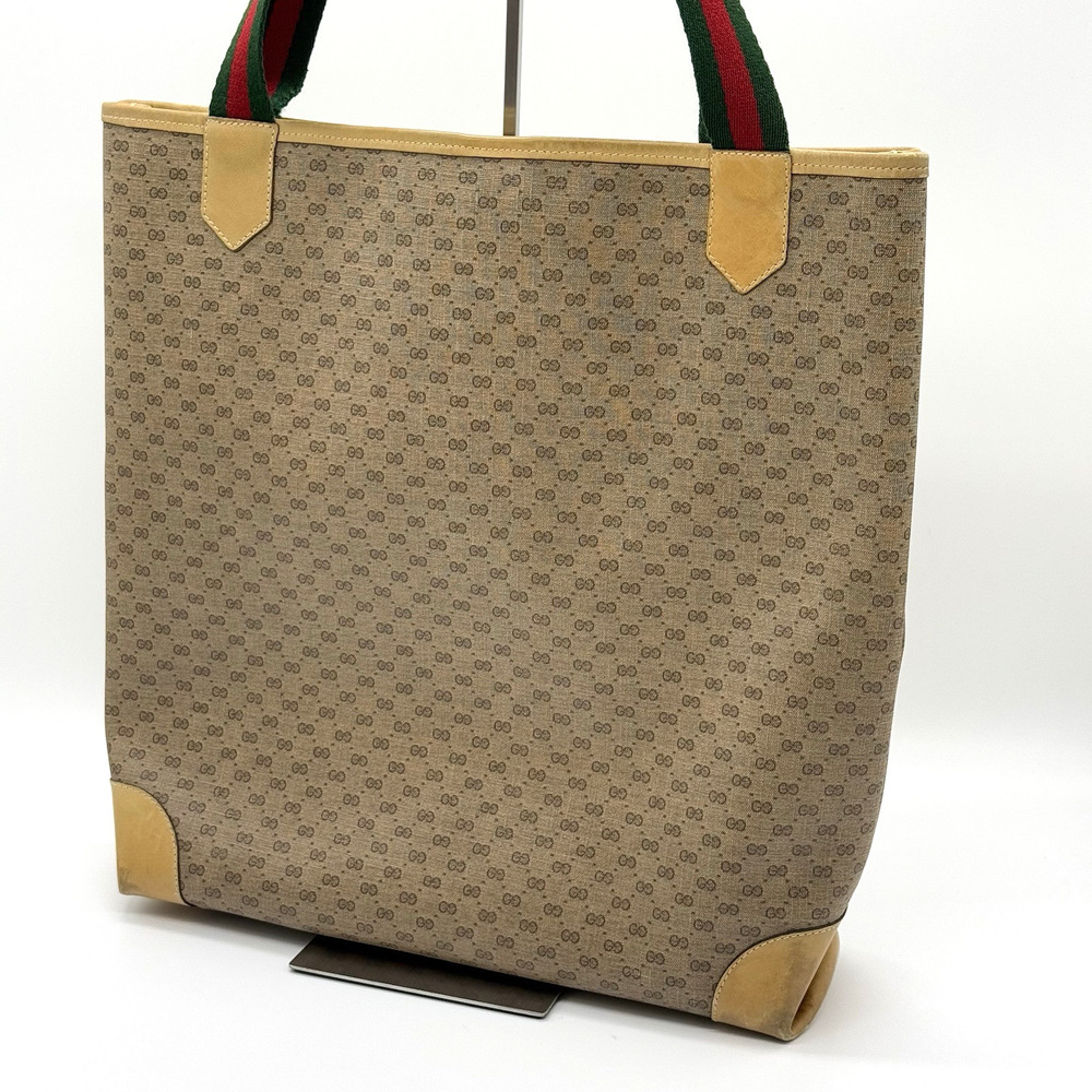 Vintage Gucci Sherry Line Micro Gg Tote #158938G12B - Picture 6 of 15